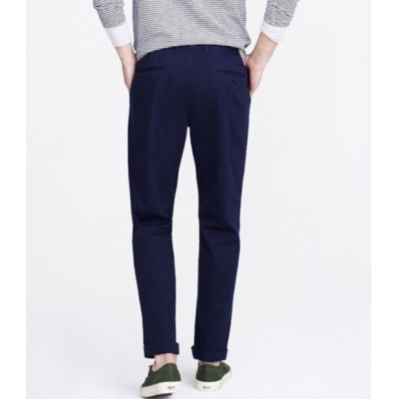 NWOT J. Crew Mercantile Flex Navy Pants - 35x34 - Picture 2 of 5